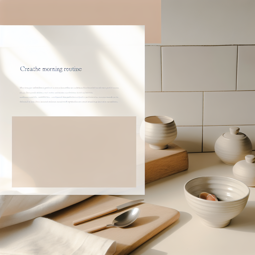 Silent morning routine